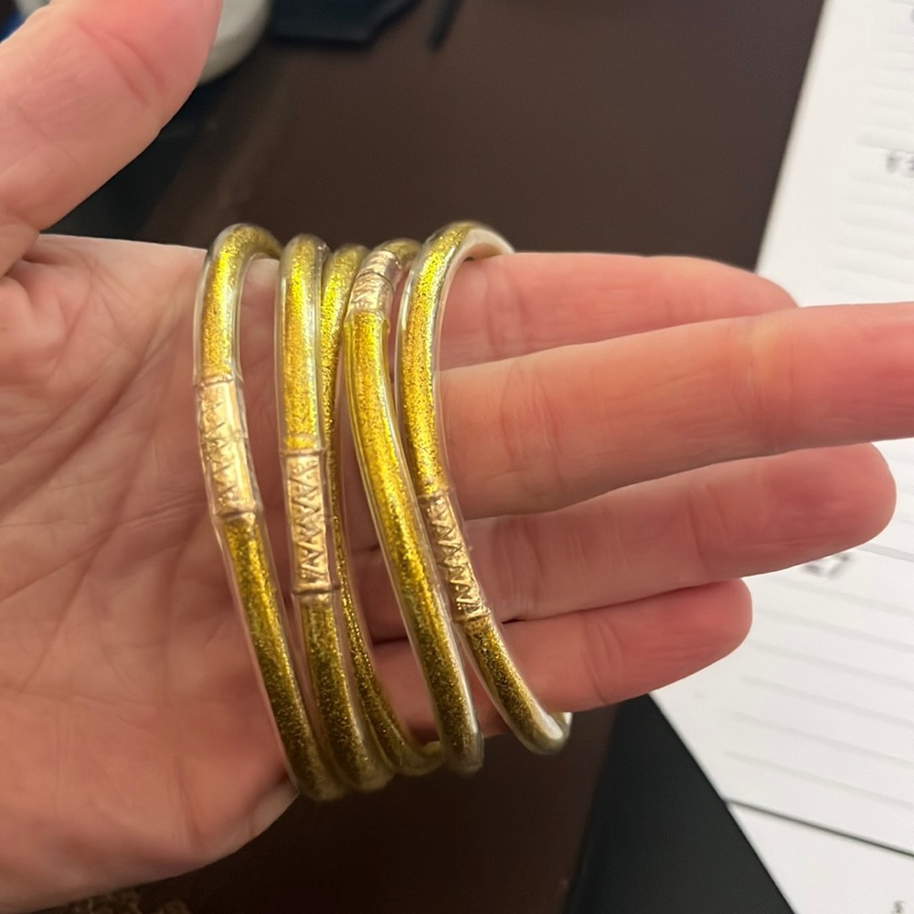 Gold Jelly Bangles